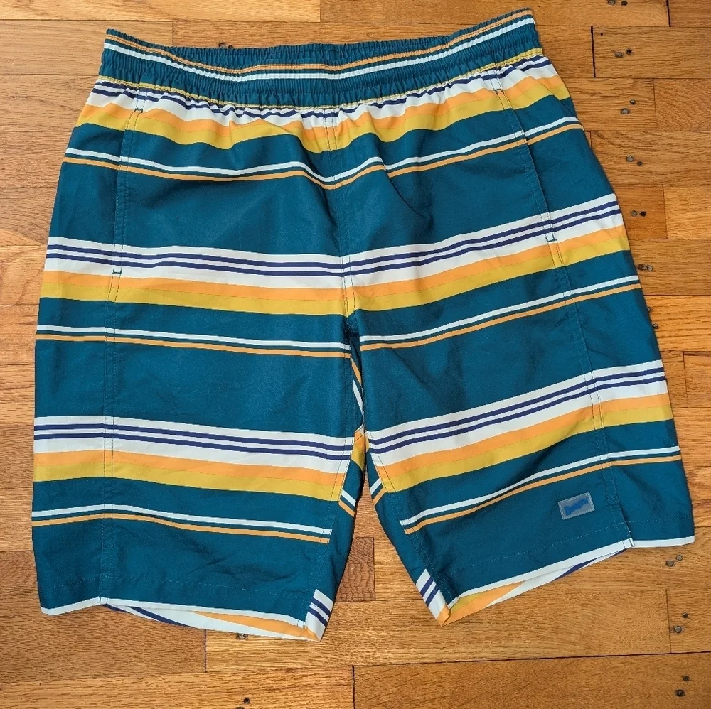 Duluth Men's Striped Swim Trunks